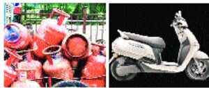 Commercial gas cylinders cheap, e-scooters expensive