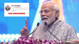 Narendra Modi becomes the first global leader to get 2 crore subscribers on YouTube
