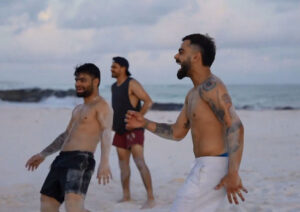 T20 world cup: Indian team seen playing volleyball on the beach
