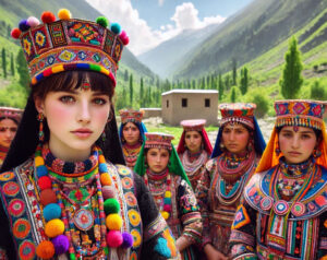 Beautiful Kalash women have got the privilege