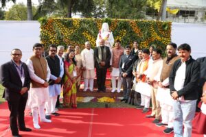 Vice President Shri C.P. Radhakrishnan unveiled the statue of Lokmata Devi Ahilyabai