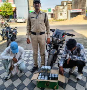 Illegal liquor and vehicles worth Rs 1.55 lakh seized