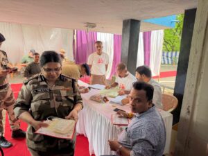 CISF Barwah created a new record by donating 561 units of blood.