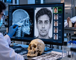 AI model: Skull X-rays to find missing face